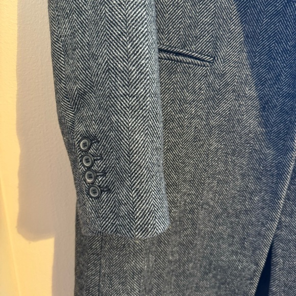 Zara Women’s Dark Grey Long Peacoat - Picture 4 of 5